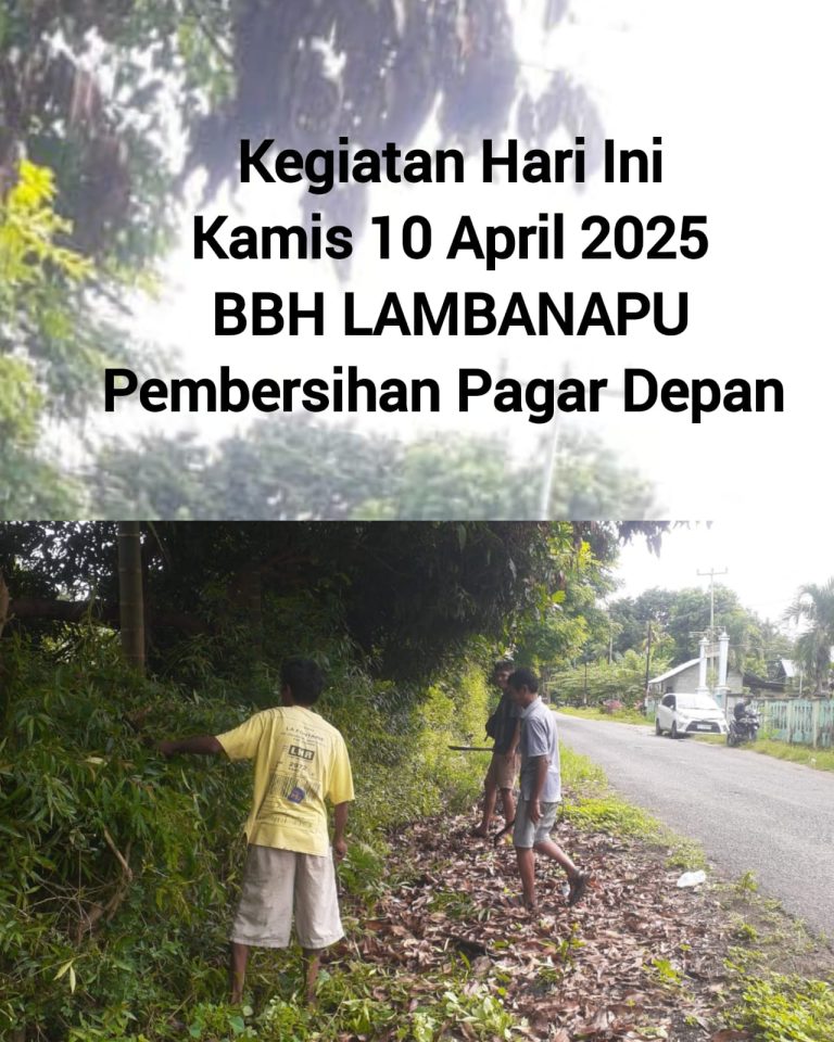 UPTD. Perbenihan, Kebun Dinas dan Lab Hayati Perkebunan (serba-serbi kegiatan BBH)