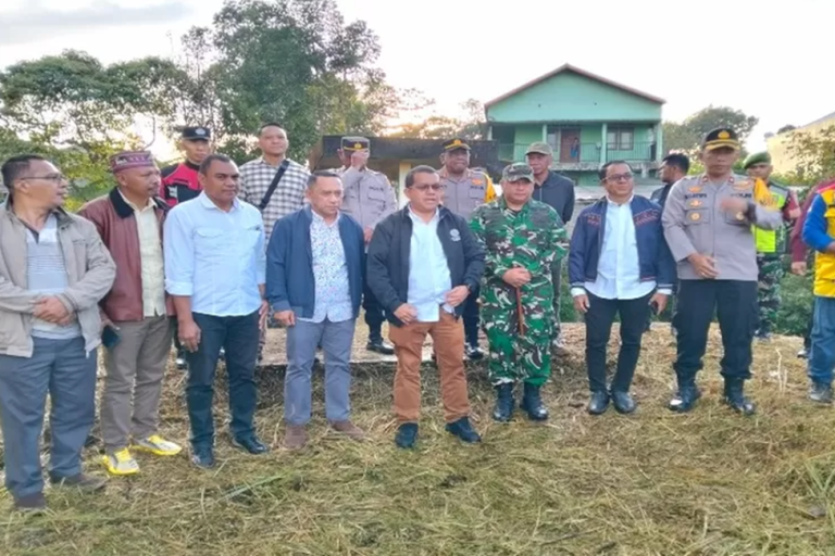 Pantau Bendung Wae Ces, Gubernur NTT Ingin Jadikan Manggarai Lumbung Pangan Nasional
