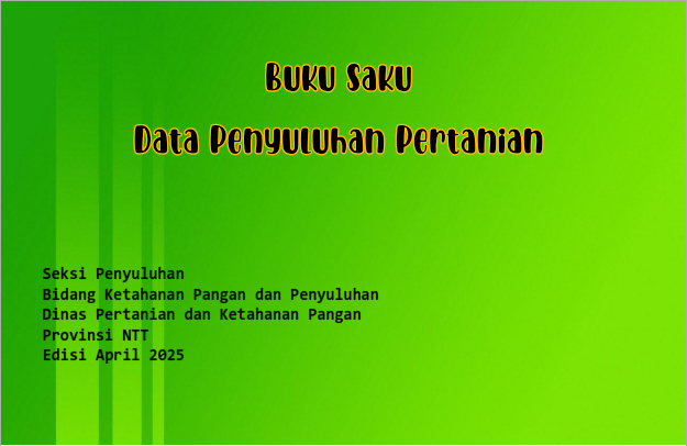 Buku Saku Data Penyuluhan Pertanian Edisi April 2025