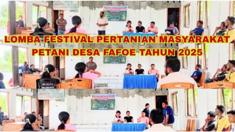Masyarakat Petani Gelar Festival Pertanian Tahun 2025 Tingkat Desa Fafoe
