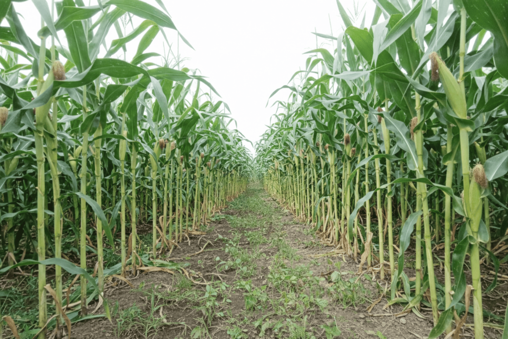 Kebun Contoh Jagung Hibrida NK.Sumo Sakti di Desa Petuntawa Langkah Menuju Swasembada Pangan di NTT