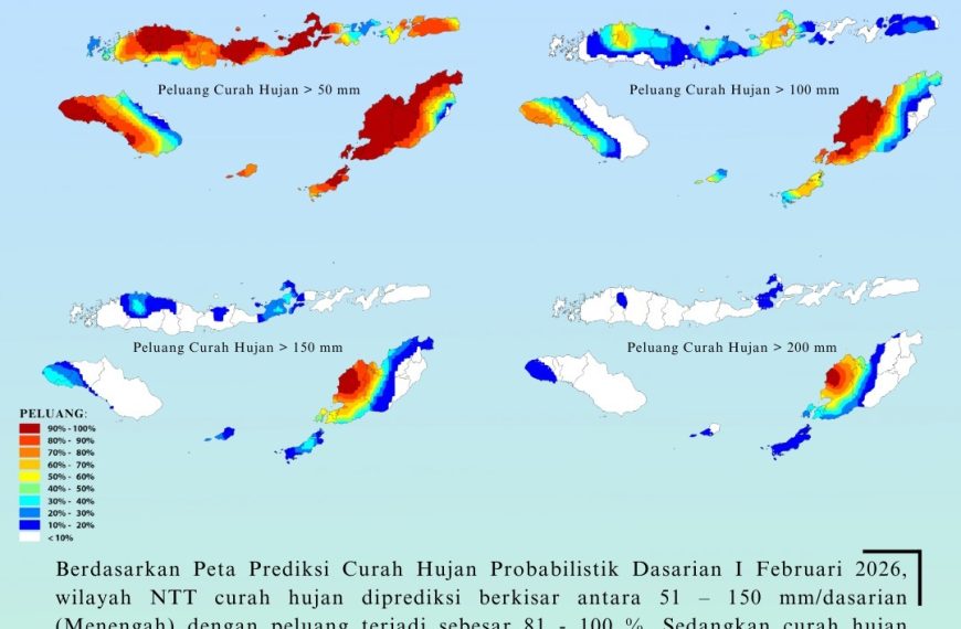 Peningkatan Curah Hujan dan Potensi Cuaca Ekstrem di NTT Waspada Bencana Hidrometeorologi