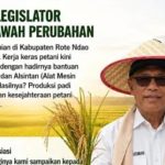 Usman Husin dan Harapan Baru dari Sawah-Sawah Rote Ndao