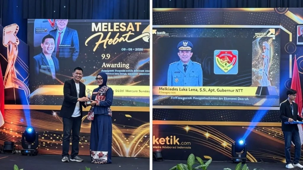 Di Tengah Penanganan Gempa Flores, Gubernur Melki Raih Penghargaan Penggerak Pengentasan Kemiskinan