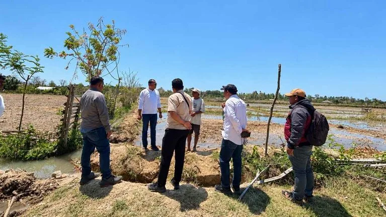 Distankp NTT Pantau Cetak Sawah Rakyat di Oebelo, Pastikan Kesiapan Lahan dan Sumber Irigasi