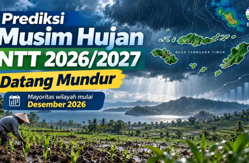 Musim Hujan 2026-2027 di NTT Diprediksi Mundur, Penyesuaian Jadwal Tanam Jadi Perhatian