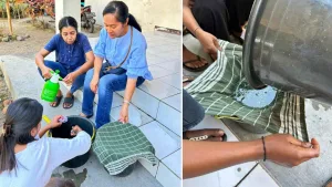 LL Sikka dan Sublab Nita UPTD PKDLHP Produksi POC dari Limbah Sabut Kelapa untuk Mendukung Pertanian Berkelanjutan