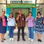 Foto bersama jajaran Dinas Pertanian dan Ketahanan Pangan Provinsi NTT dan Kabupaten Belu dalam kunjungan kerja koordinasi pengembangan hortikultura pada 29 Oktober 2026.