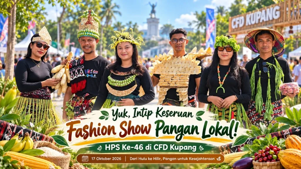 Yuk, Intip Keseruan Fashion Show Pangan Lokal di CFD Kupang, Usung Tema “Dari Hulu ke Hilir”